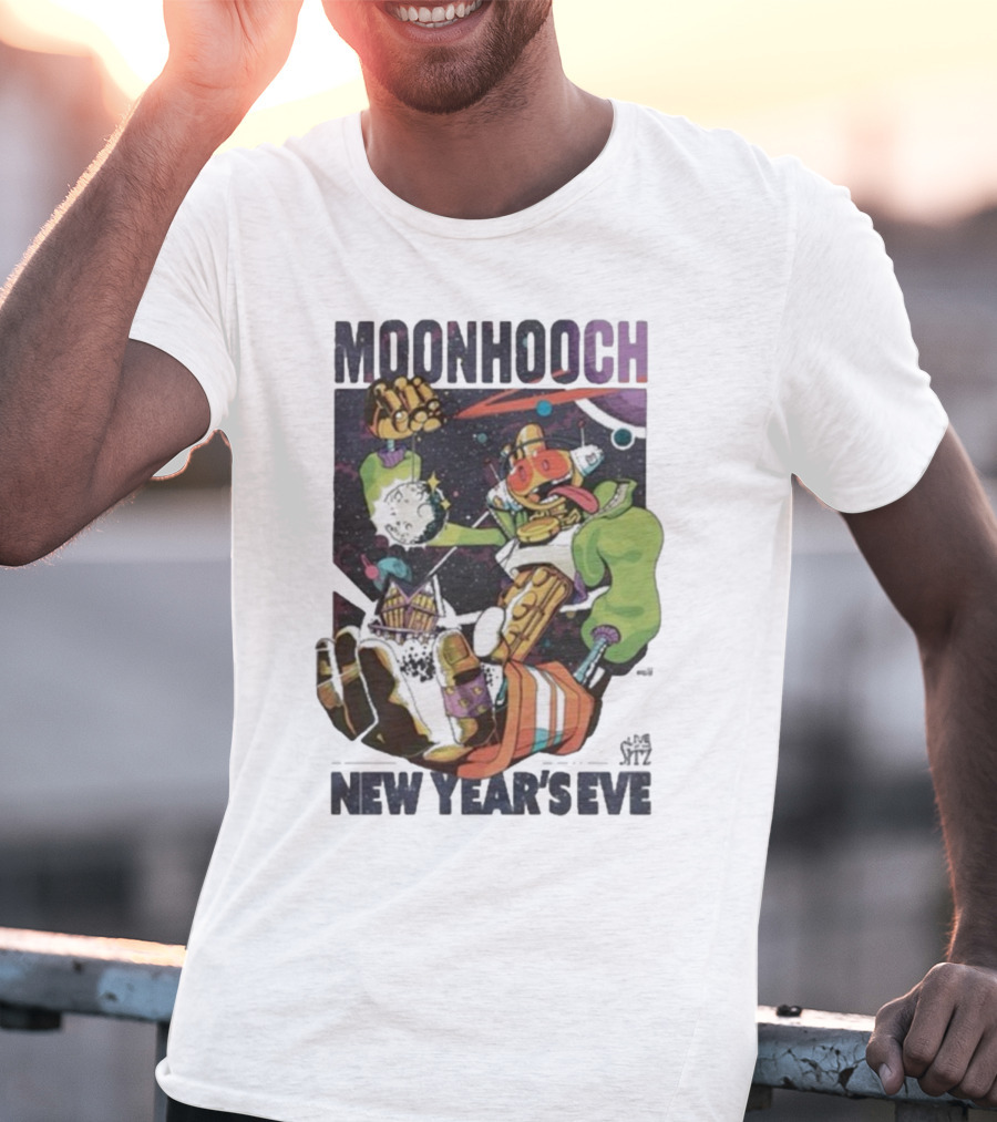 Moon Hooch New Year’s Eve 2025 Space Robot Adventure At The Sitz T-Shirt