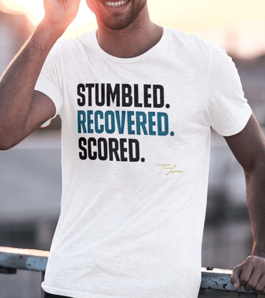 Trevor Lawrence Stumbled Recovered Scored TK Jacksonville Jaguars T-Shirt