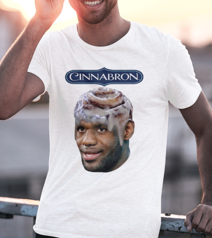 Cinnabron Cinnamon Roll Head Basketball Mashup T-Shirt