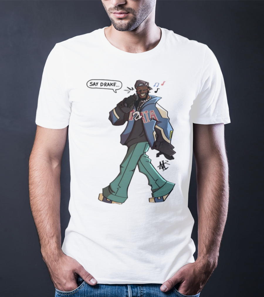 Windandsea Kendrick Lamar Say Drake Illustration T-Shirt