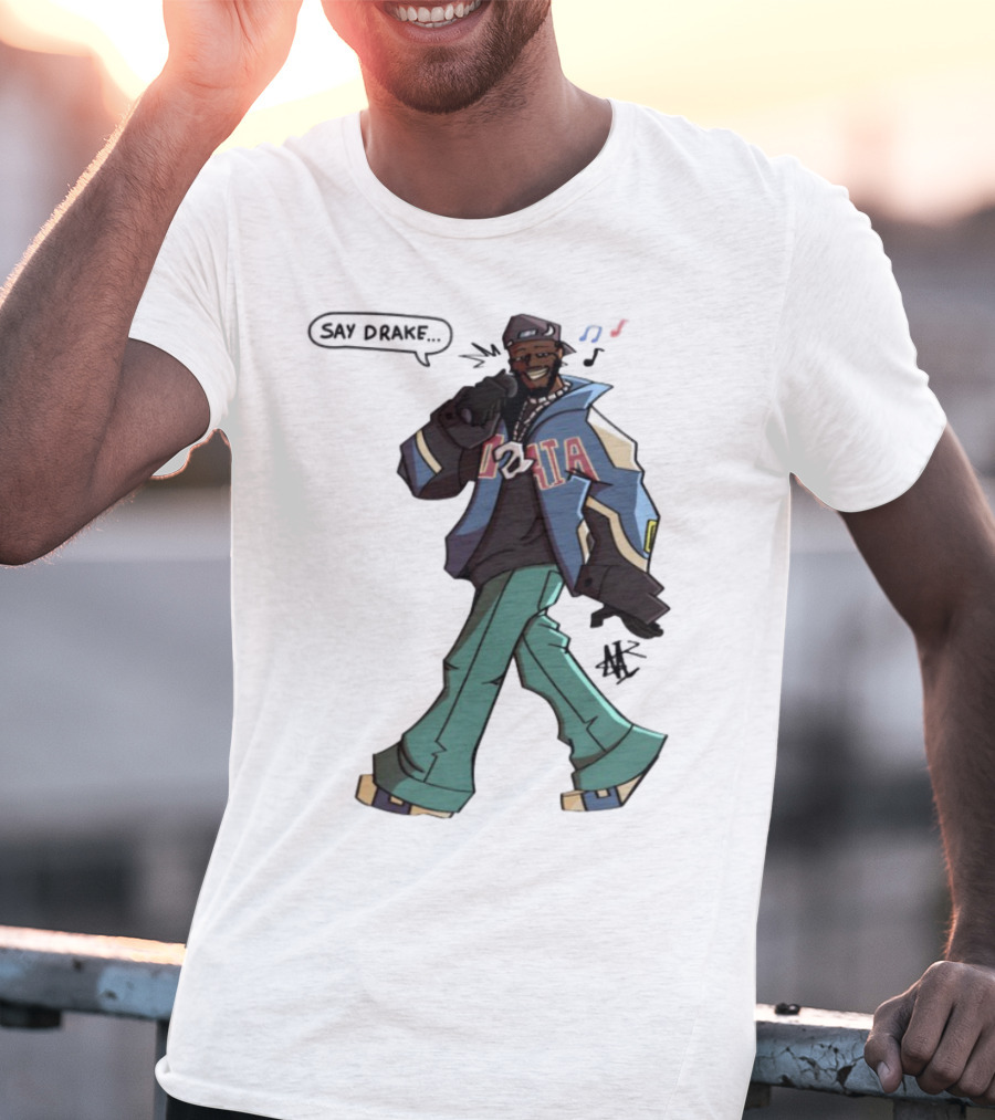 Windandsea Kendrick Lamar Say Drake Illustration T-Shirt