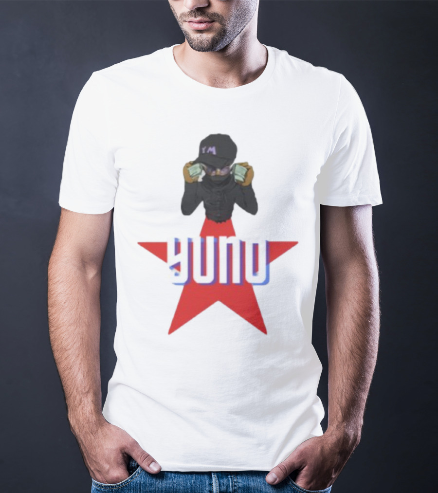 Yuno Holding Money Icon On Red Star T-Shirt