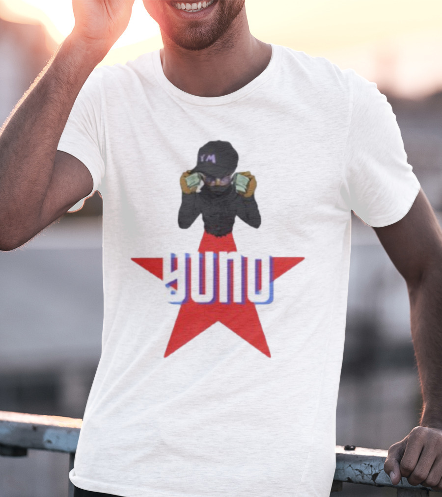 Yuno Holding Money Icon On Red Star T-Shirt