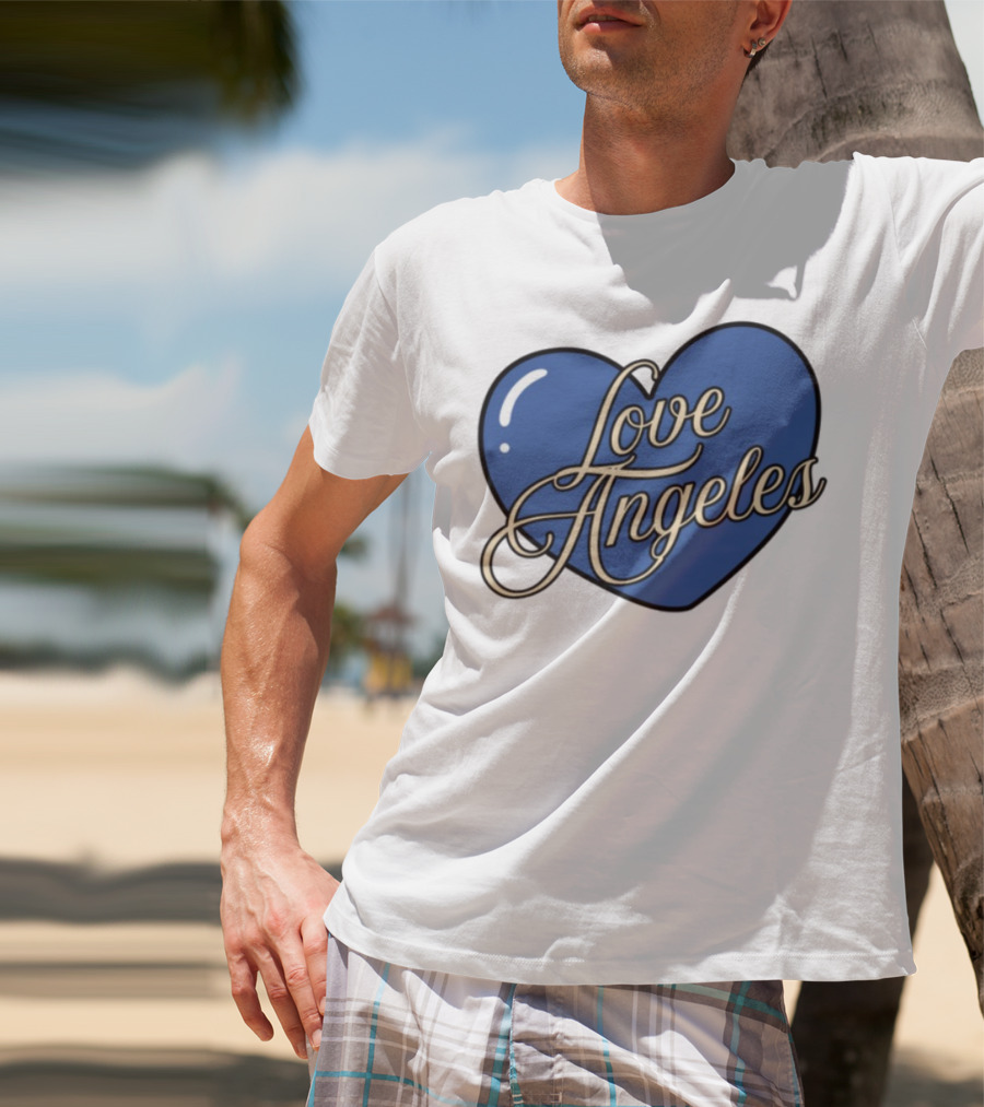 Bffs & Babes Love Angeles Heart Design T-Shirt