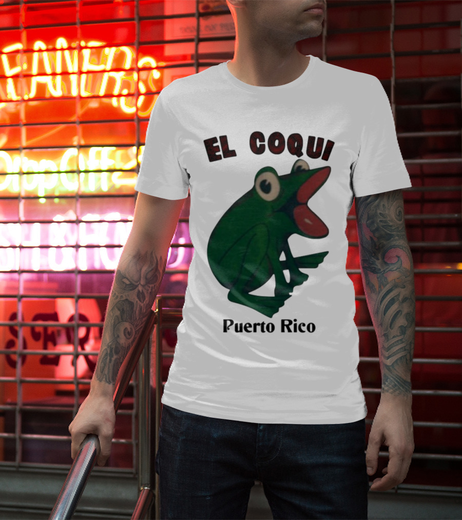 El Coqui Frog Puerto Rico Cultural Icon T-Shirt