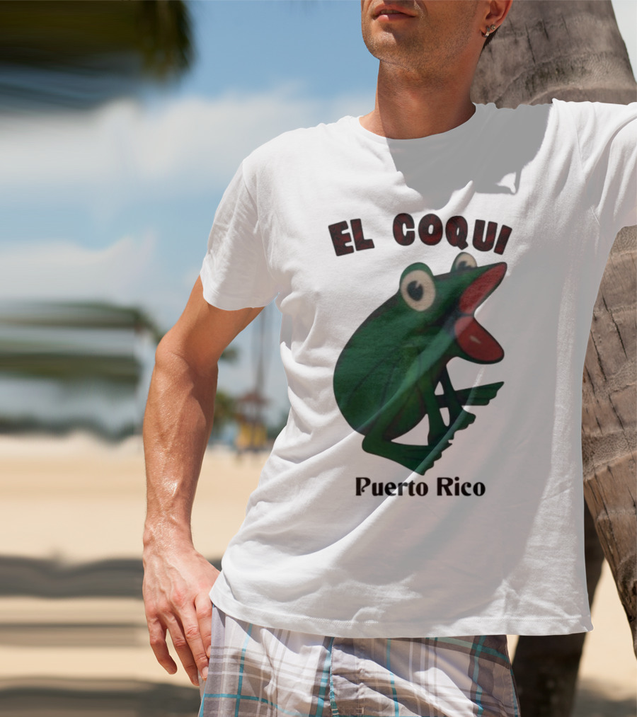 El Coqui Frog Puerto Rico Cultural Icon T-Shirt