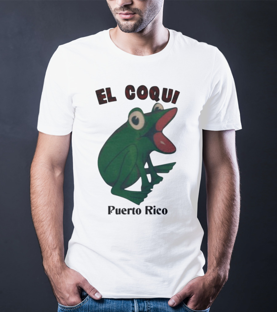 El Coqui Frog Puerto Rico Cultural Icon T-Shirt