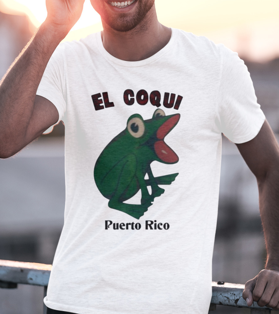 El Coqui Frog Puerto Rico Cultural Icon T-Shirt