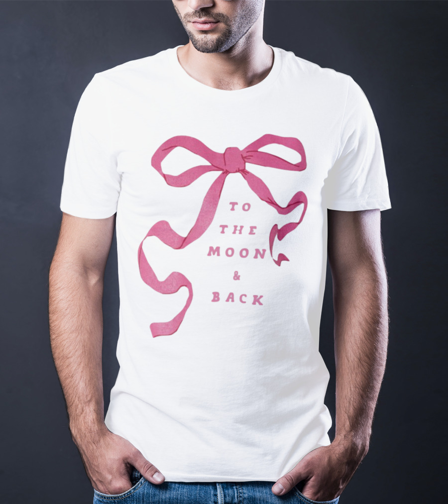 To The Moon And Back Pink Ribbon T-Shirt