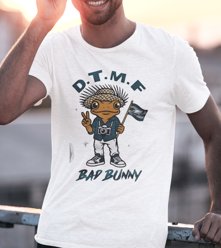 D.T.M.F Bad Bunny Philadelphia Eagles NFL Football T-Shirt