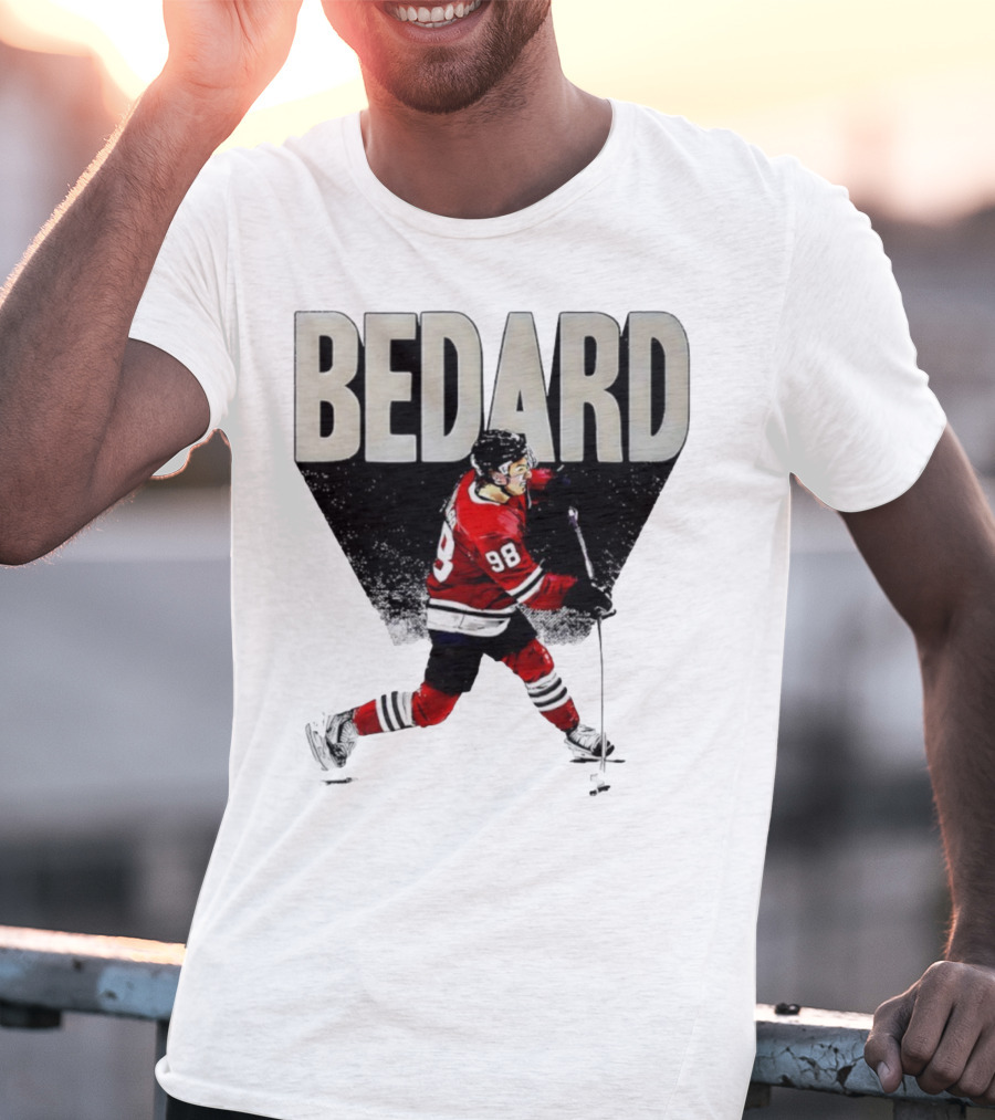 Bedard 98 Chicago Hockey Player Red Jersey T-Shirt