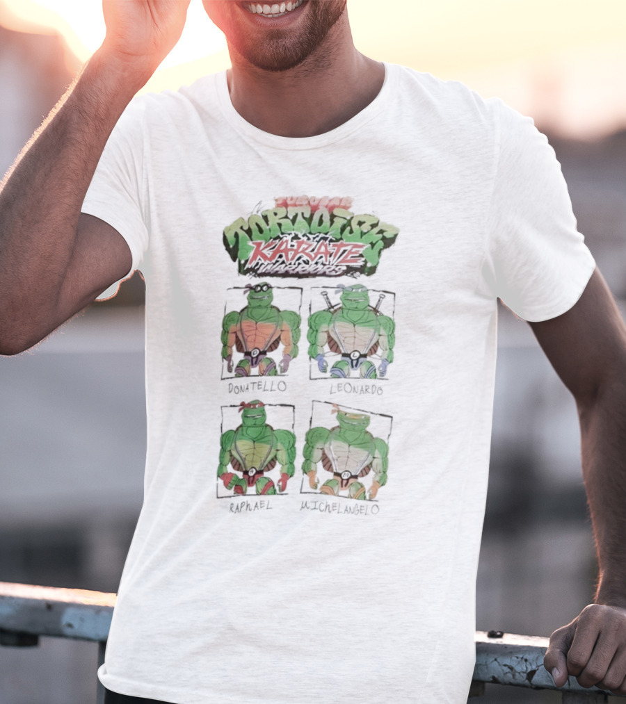 Super Tortoise Karate Donatello Leonardo Raphael Michelangelo T-Shirt