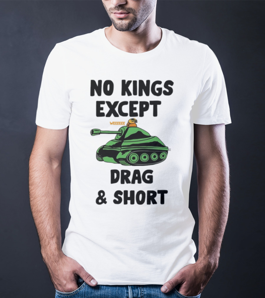 No Kings Except Drag Tank Cartoon शीर्षक T-Shirt