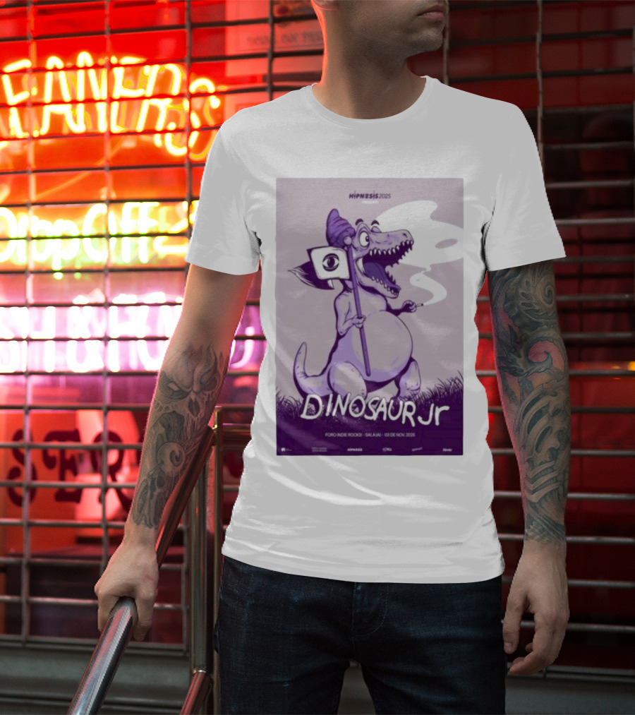 Dinosaur Jr. Hipnosis 2025 Mexico City Nov 3 Foro Indie Rocks T-Shirt