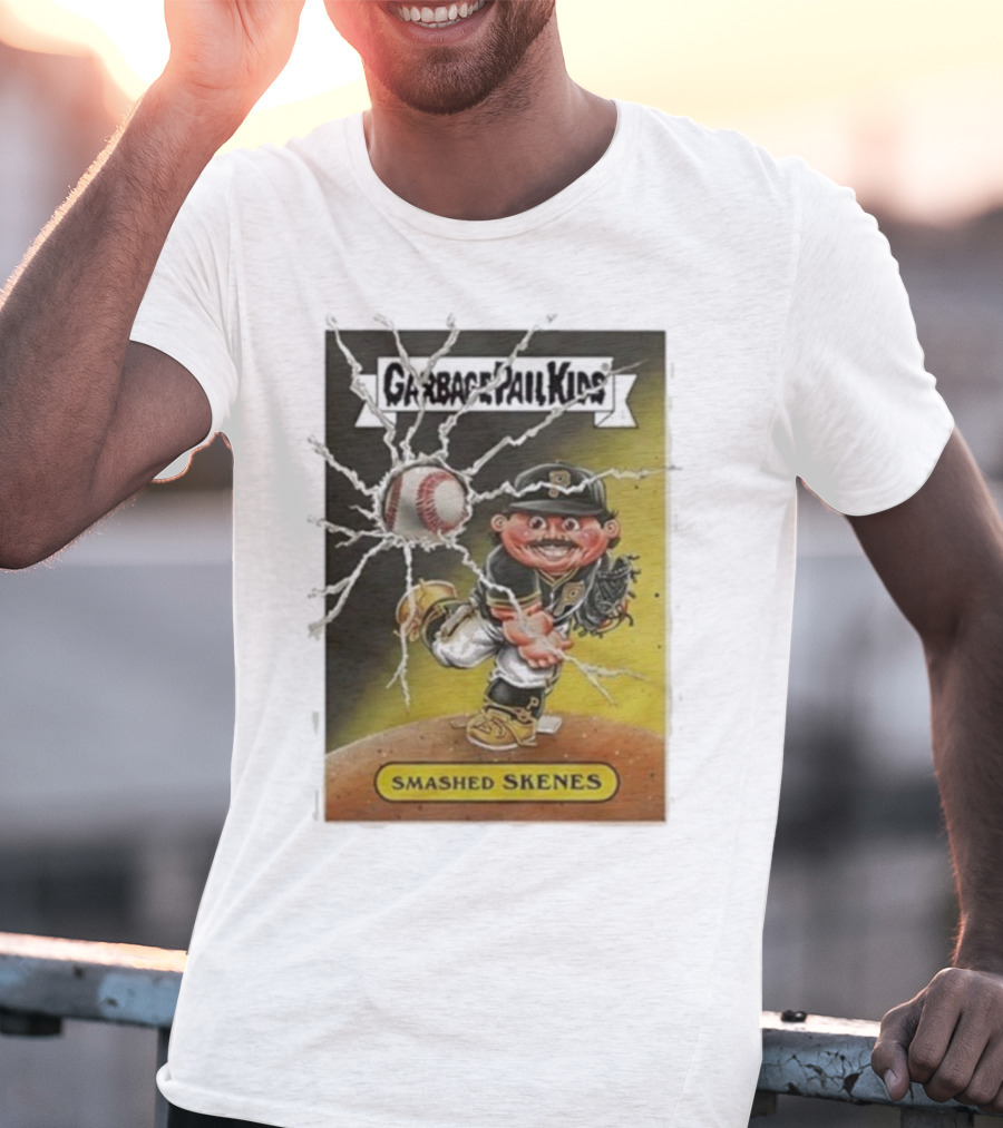 Garbage Pail Kids Smashed Skenes Pittsburgh Pirates Paul Skenes T-Shirt