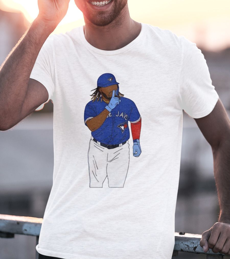 Vladimir Guerrero Jr Shhh Gesture Toronto Blue Jays Player Iconic Pose T-Shirt