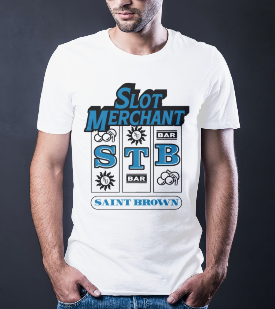 Slot Merchant STB Saint Brown Slot Machine T-Shirt