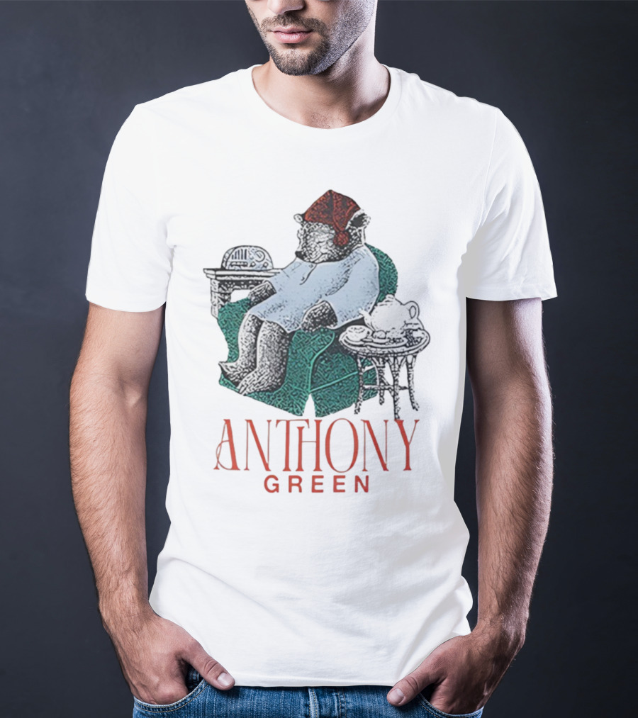 Anthony Green Bear Cozy Sleepy Time Scene T-Shirt