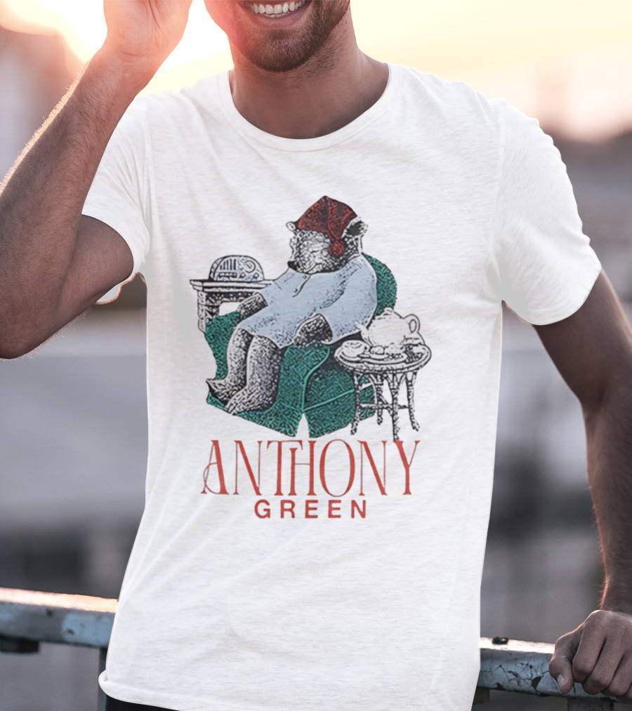Anthony Green Bear Cozy Sleepy Time Scene T-Shirt