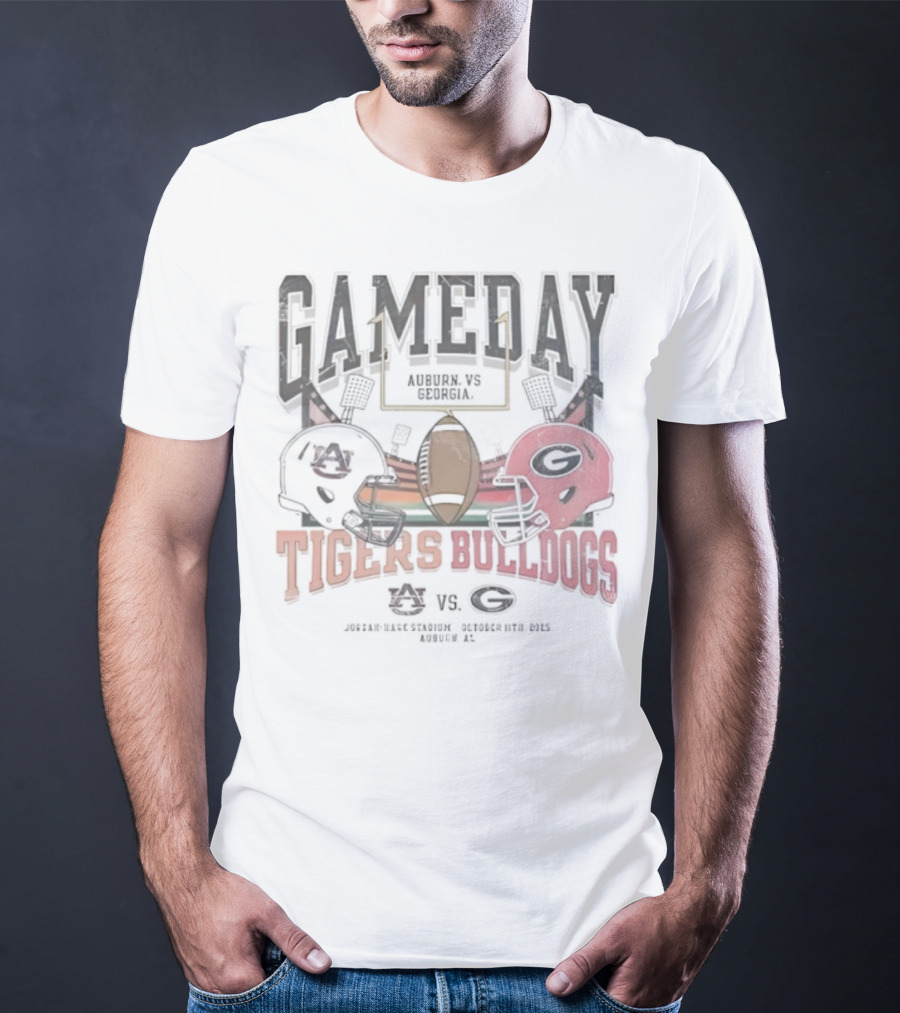 Gameday Auburn Tigers Vs Georgia Bulldogs Jordan-Hare Stadium September 27 2025 T-Shirt