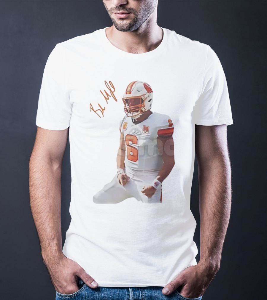 Baker Mayfield Signature Tampa Bay Buccaneers NFL Quarterback Number 6 T-Shirt