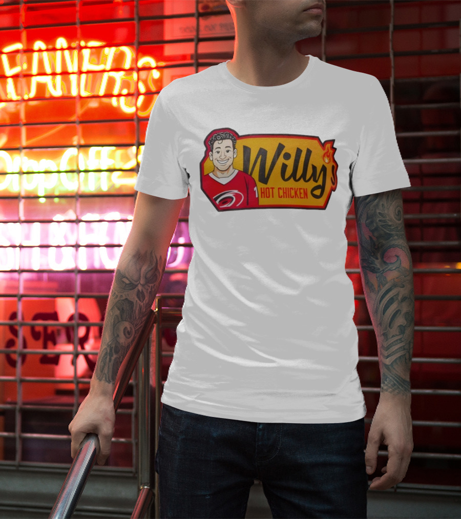 Willy Hot Chicken Carolina Hurricanes Sports Fan Apparel T-Shirt