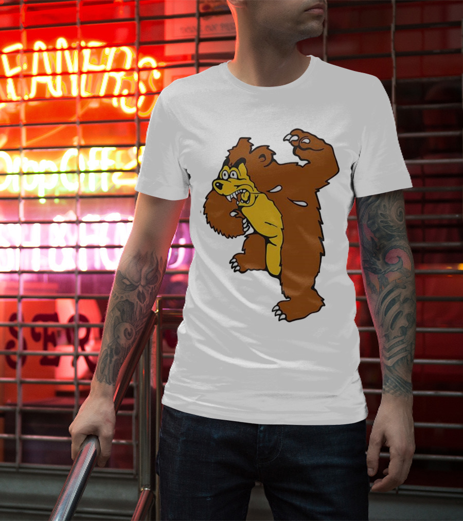 Montana Grizzlies Retro Monety Mascot Bear T-Shirt