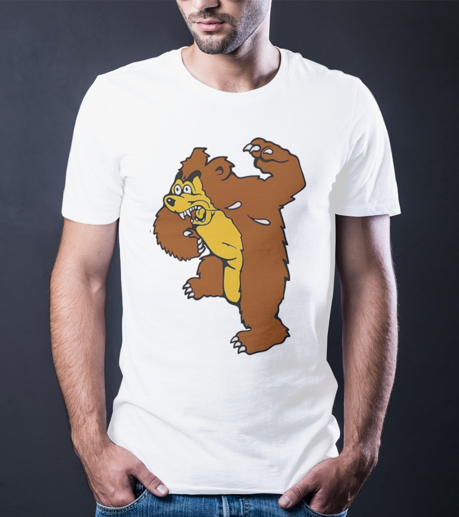 Montana Grizzlies Retro Monety Mascot Bear T-Shirt