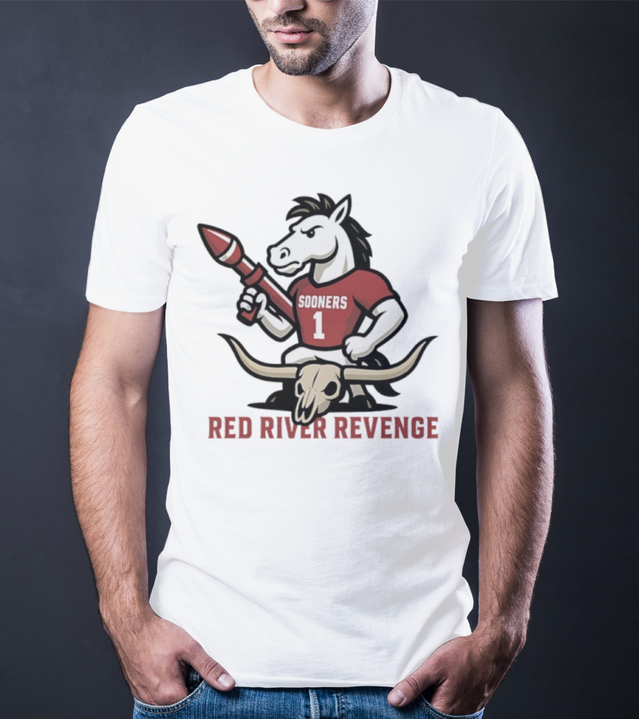 Red River Revenge Sooners Mascot College Game Day Football Rivalry T-Shirt
