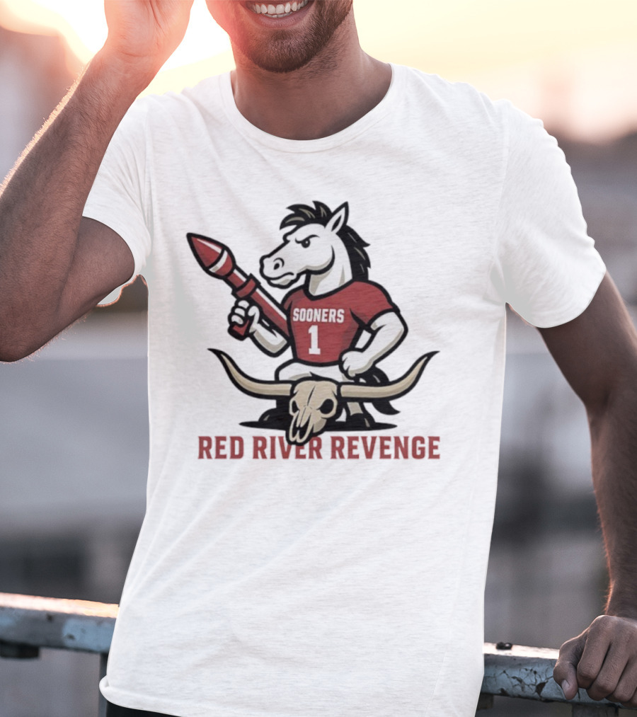 Red River Revenge Sooners Mascot College Game Day Football Rivalry T-Shirt