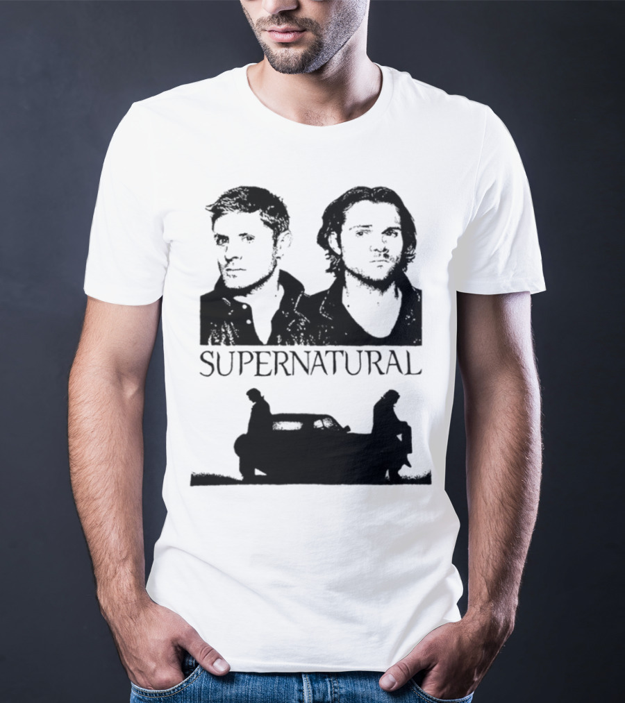 Sam And Dean Winchester Supernatural Impala Duo T-Shirt