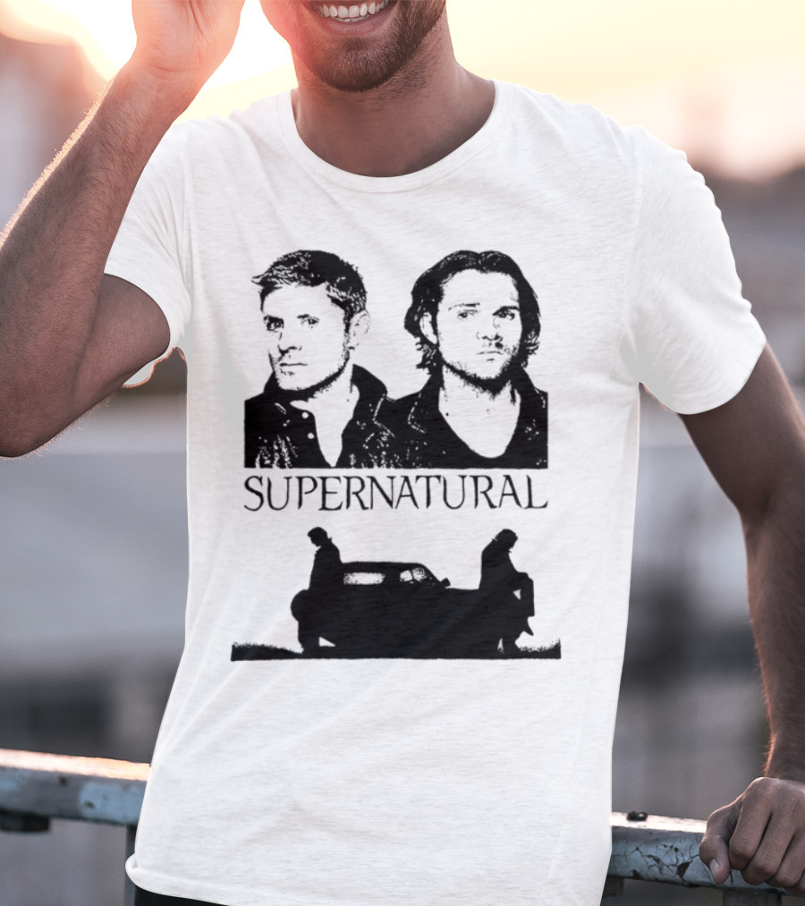 Sam And Dean Winchester Supernatural Impala Duo T-Shirt