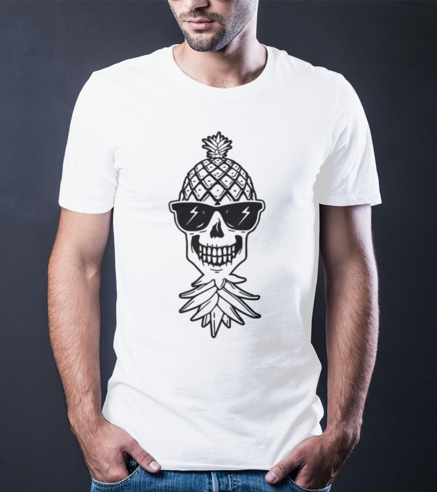 Theswingnation Podcast Pineapple Skeleton Skull Fusion T-Shirt