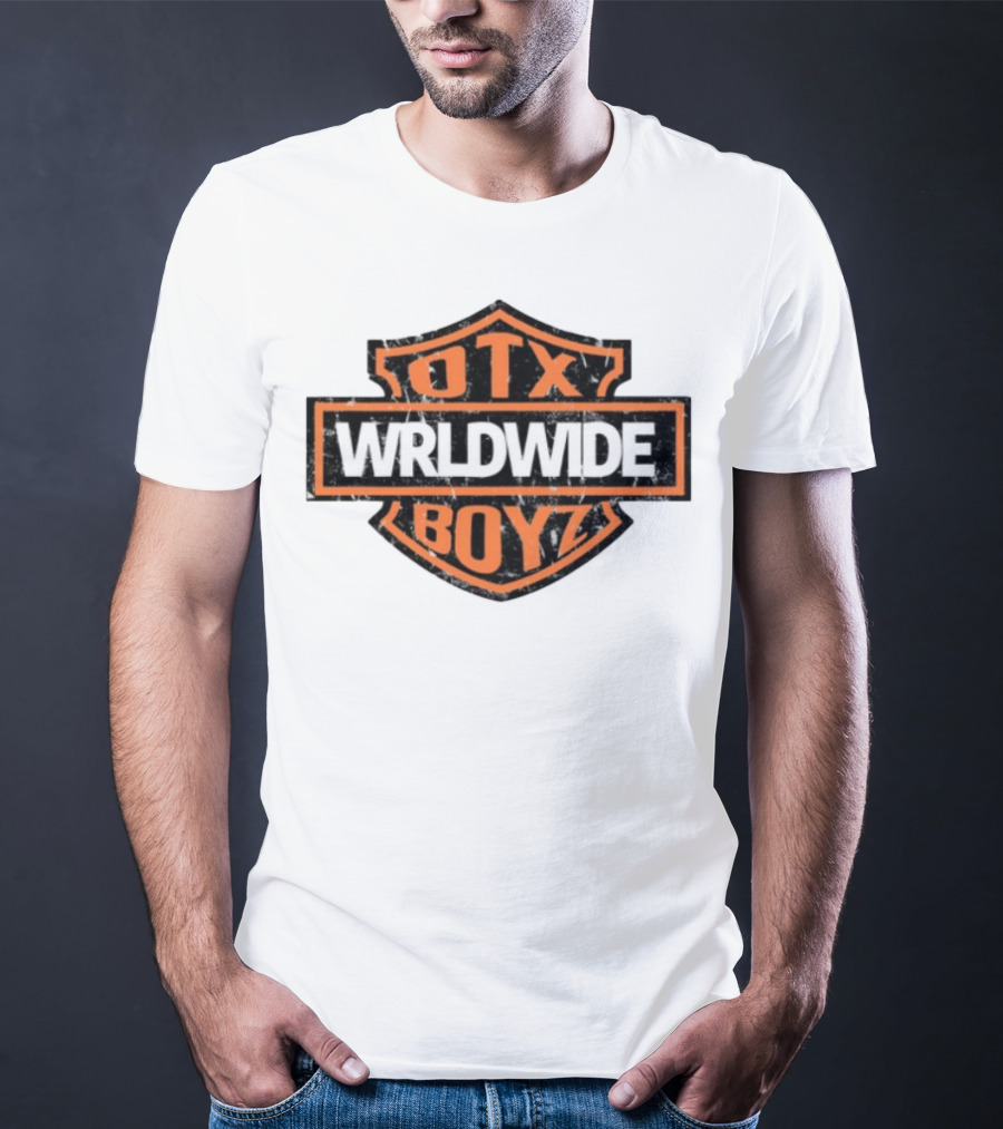 Otxboyz Wrldwide Grunge Badge Style T-Shirt