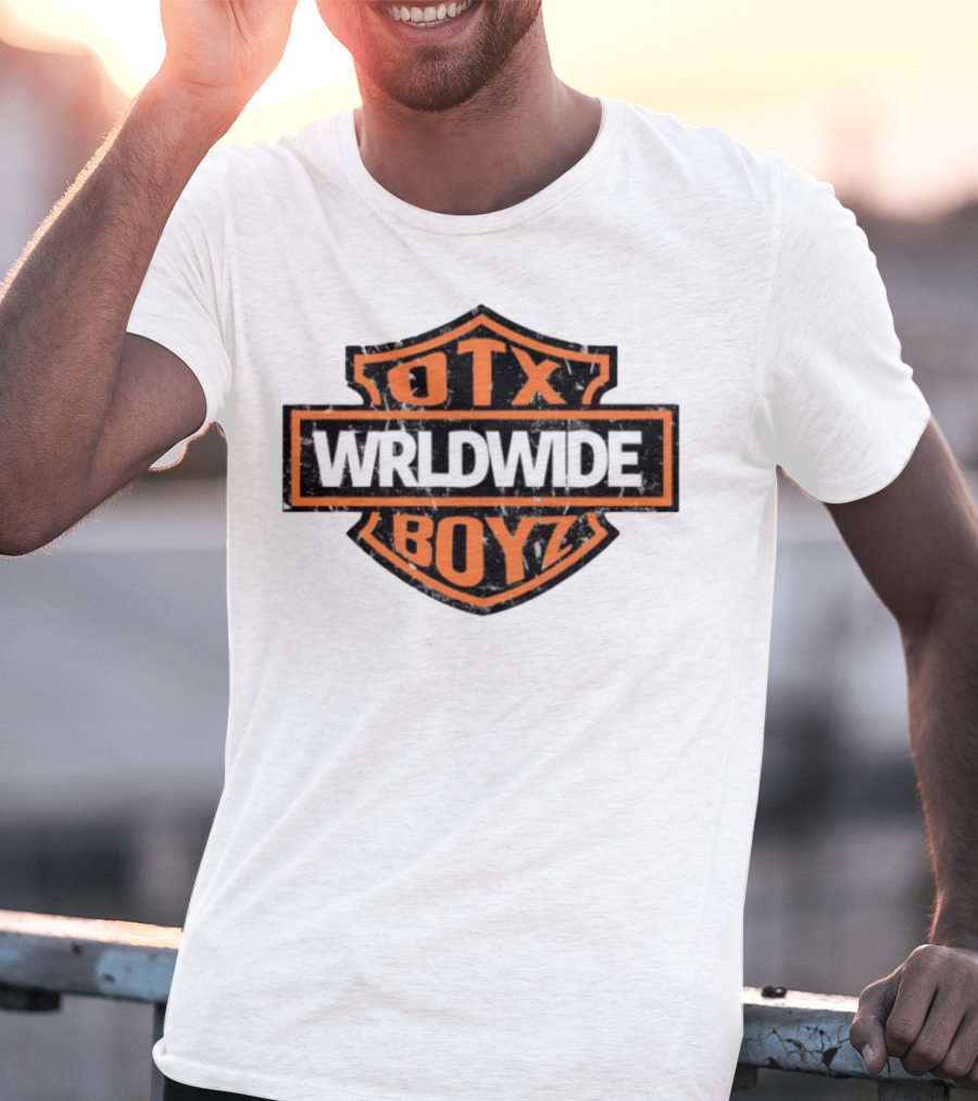 Otxboyz Wrldwide Grunge Badge Style T-Shirt
