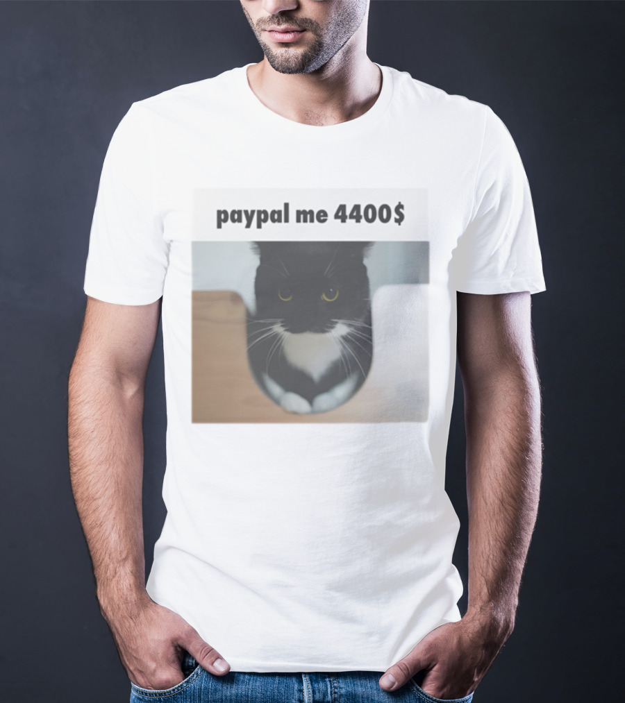 Paypal Me 4400$ Black Cat T-Shirt