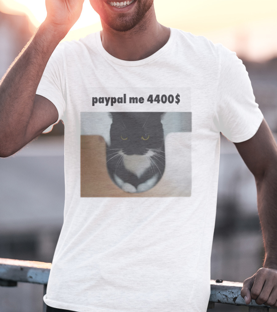 Paypal Me 4400$ Black Cat T-Shirt