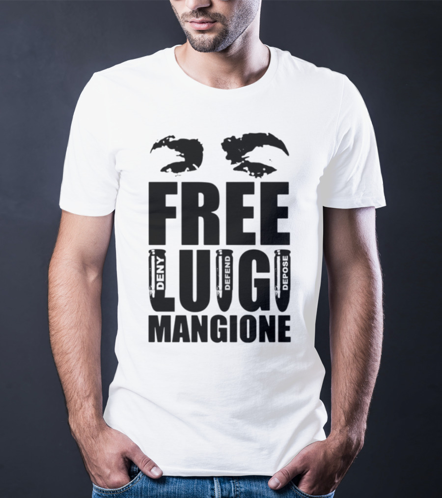 Free Luigi Mangione Crab Claws Deny Defend Depose T-Shirt