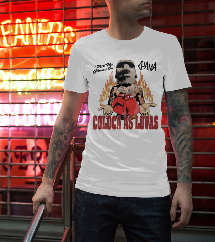 "Coloca As Luvas Put The Gloves On Flame Boxing" T-Shirt