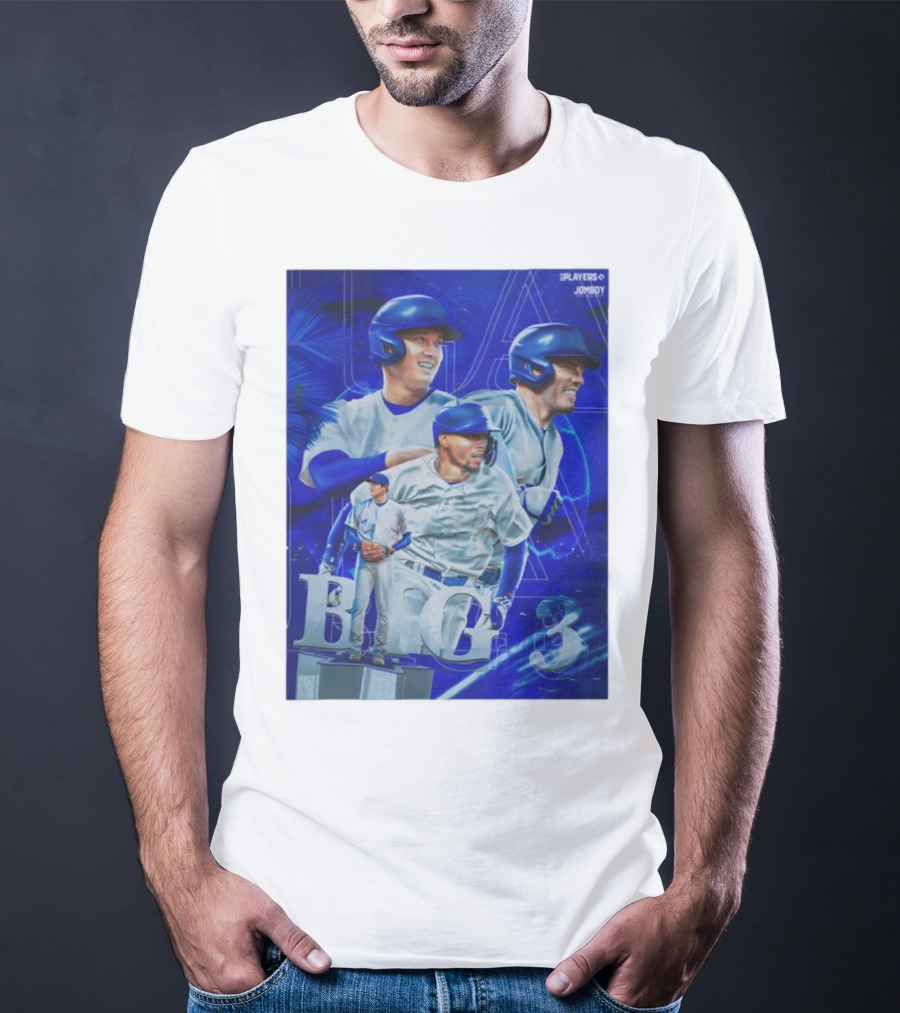 LA Big 3 IPlayers Jomboy Baseball Theme T-Shirt