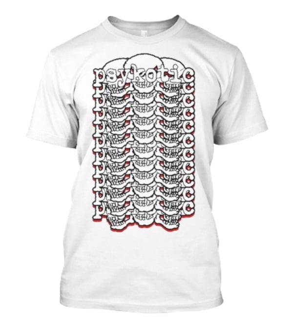 Psykotic Skulls Pattern Osamason T-Shirt