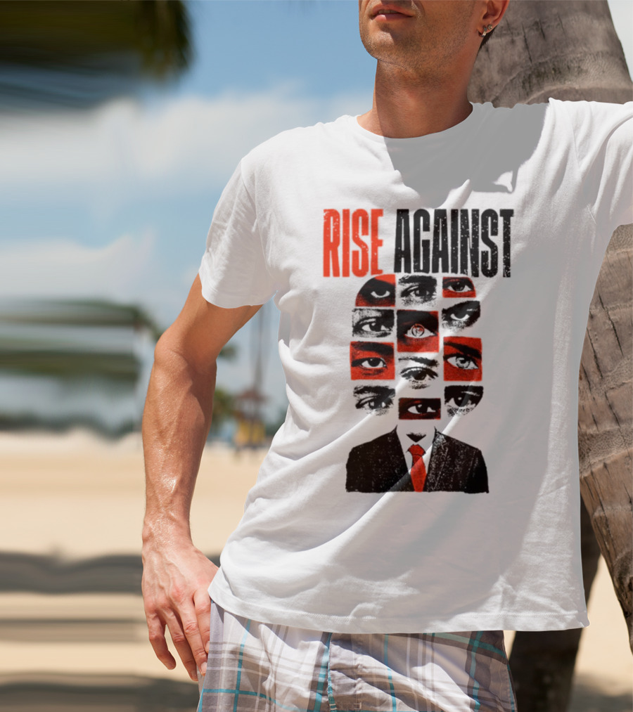 Rise Against Big Brother Surveillance Eyes Suit T-Shirt