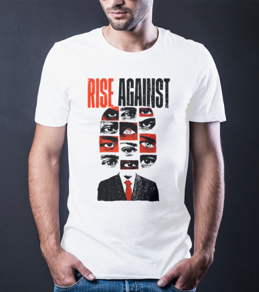 Rise Against Big Brother Surveillance Eyes Suit T-Shirt