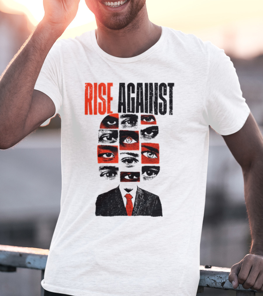 Rise Against Big Brother Surveillance Eyes Suit T-Shirt