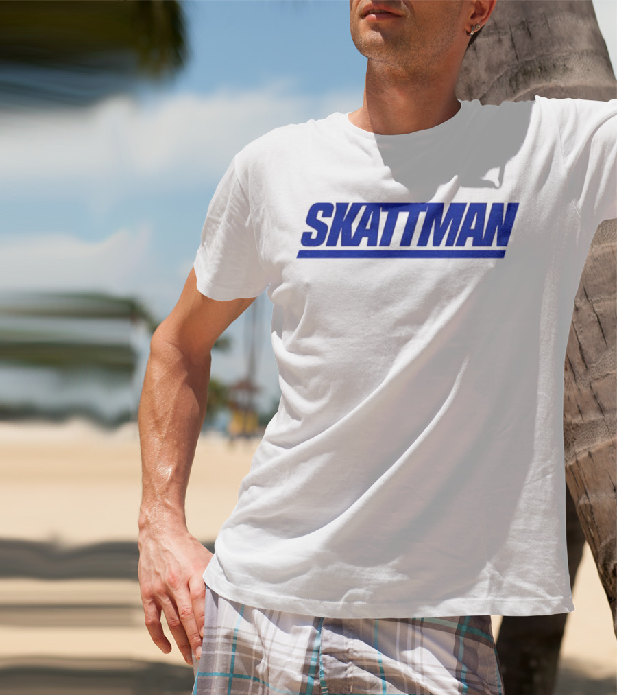 SKATTMAN Cam Skattebo New York Giants Team Spirit T-Shirt