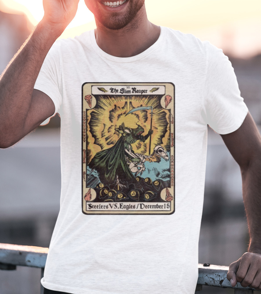 The Slim Reaper Steelers VS Eagles December 15 T-Shirt
