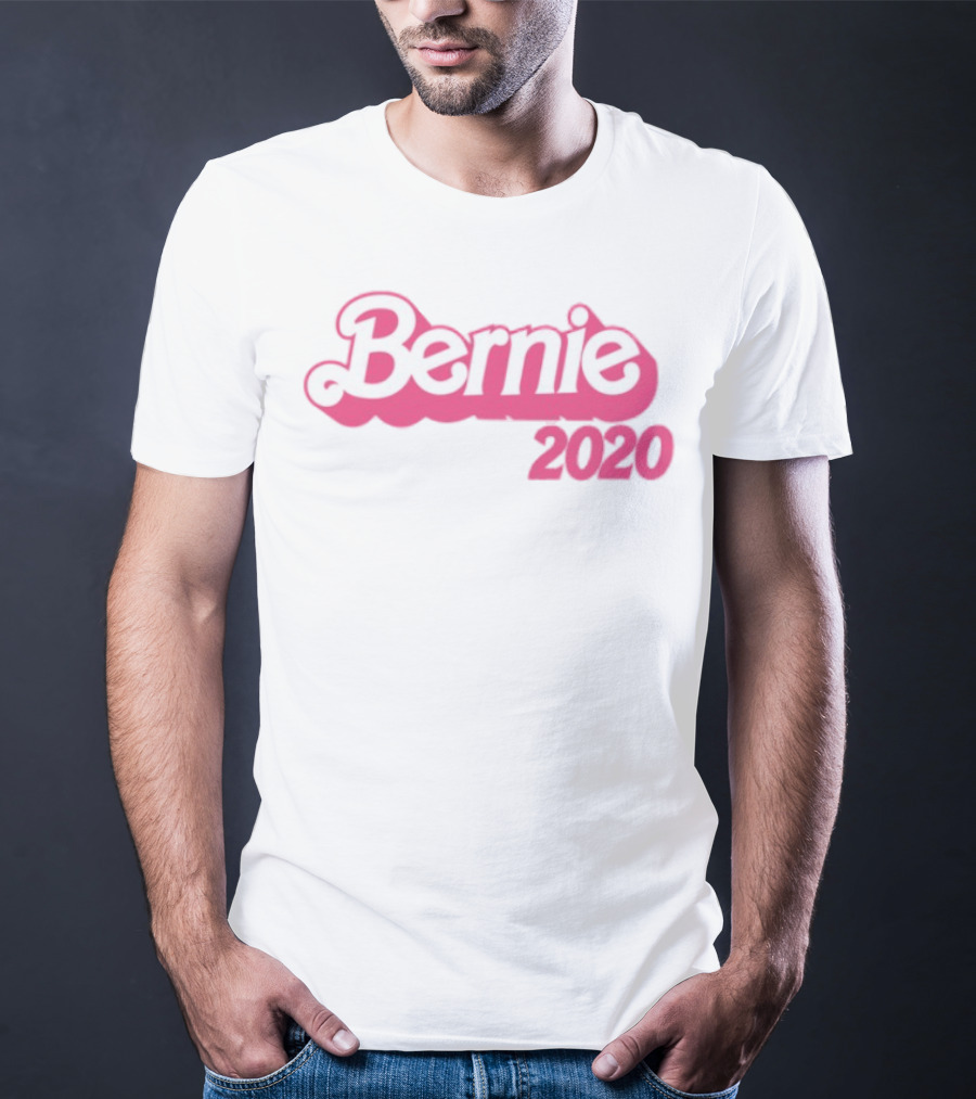 Bernie 2020 Barbie Style Logo Design T-Shirt