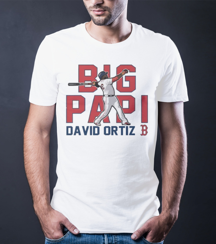 Big Papi David Ortiz Red Sox Cooperstown Player Classic Baseball T-Shirt