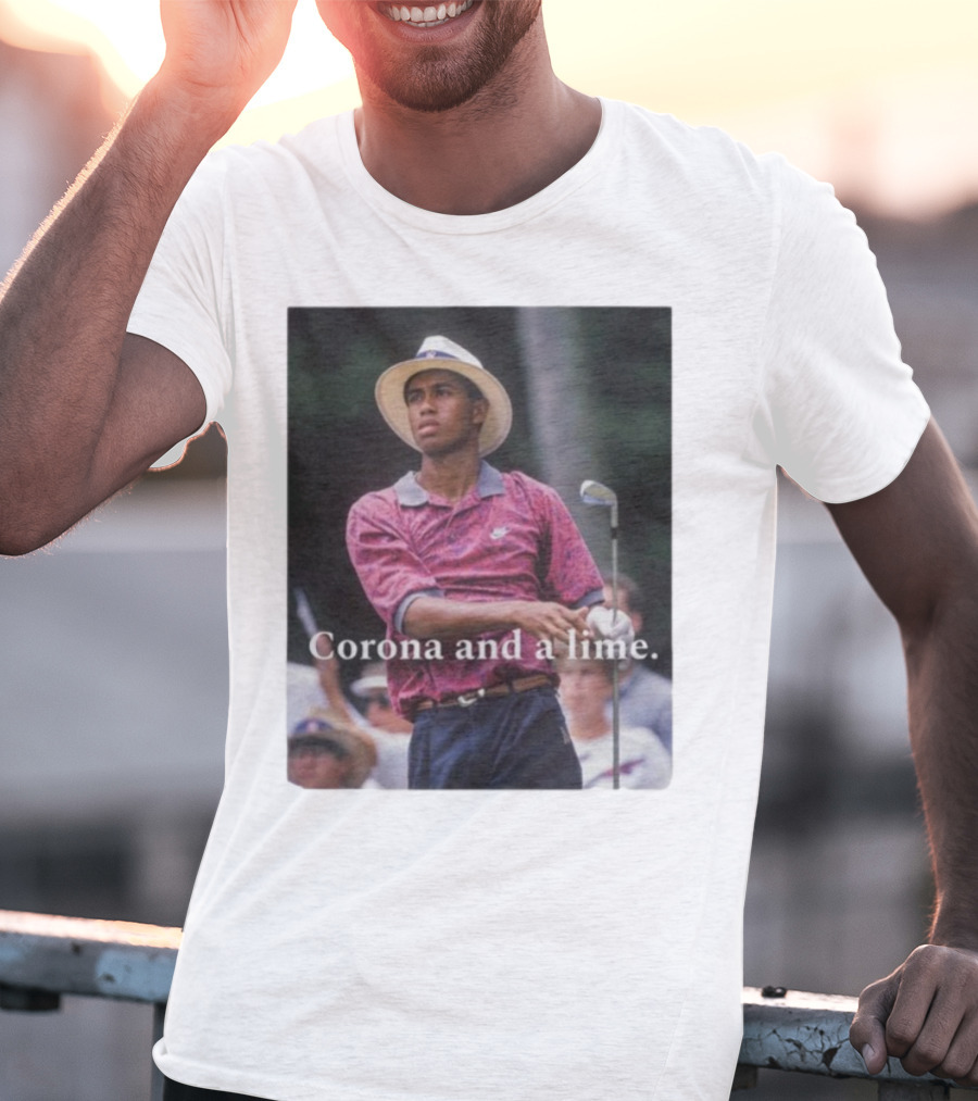 Corona And A Lime Golf Legend Iconic Style T-Shirt
