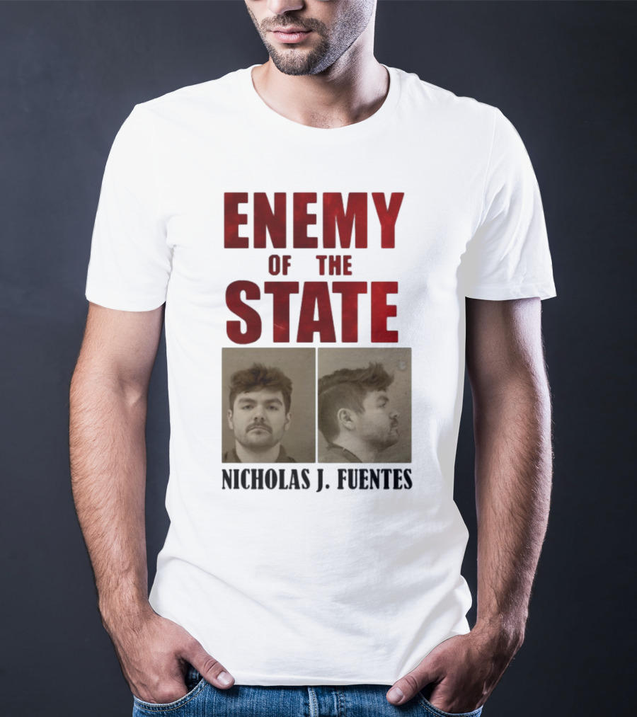 Enemy Of The State Nicholas J Fuentes Shot Image T-Shirt